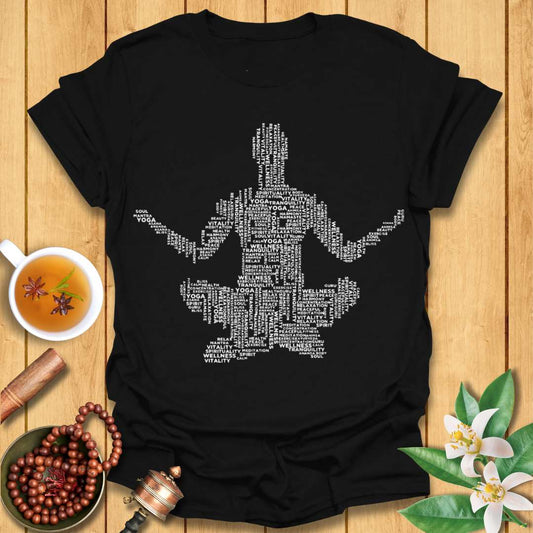 Yoga Word Cloud  T-Shirt