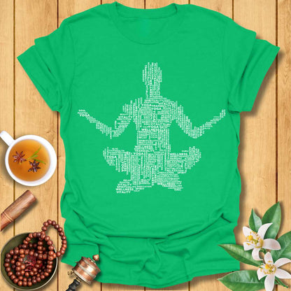 Yoga Word Cloud  T-Shirt