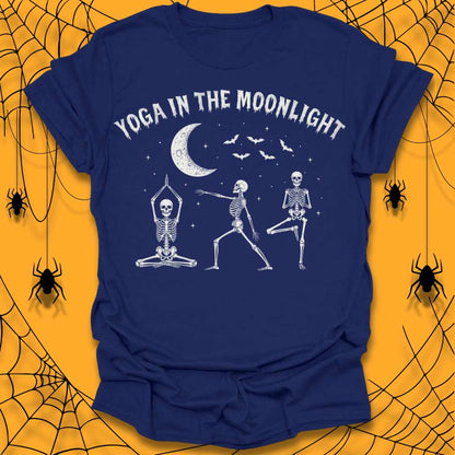 Yoga In The Moonlight Halloween T-Shirt