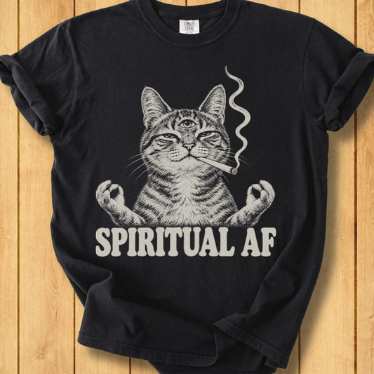 Zen Cat Unisex Dyed T-Shirt