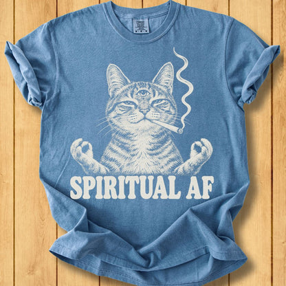 Zen Cat Unisex Dyed T-Shirt