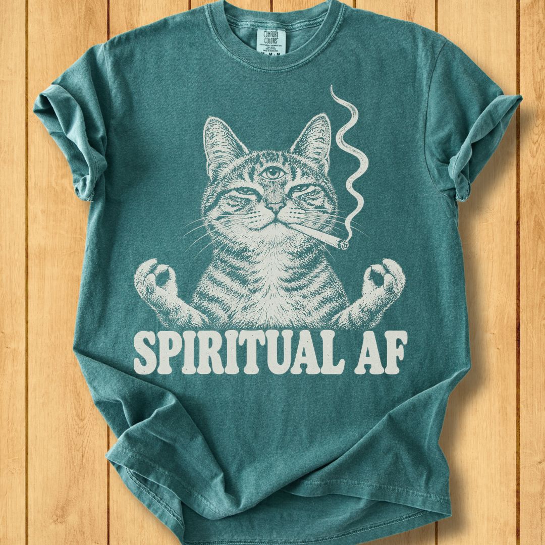 Zen Cat Unisex Dyed T-Shirt