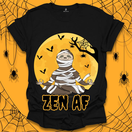 Zen AF - Halloween Sloth Meditation T-Shirt