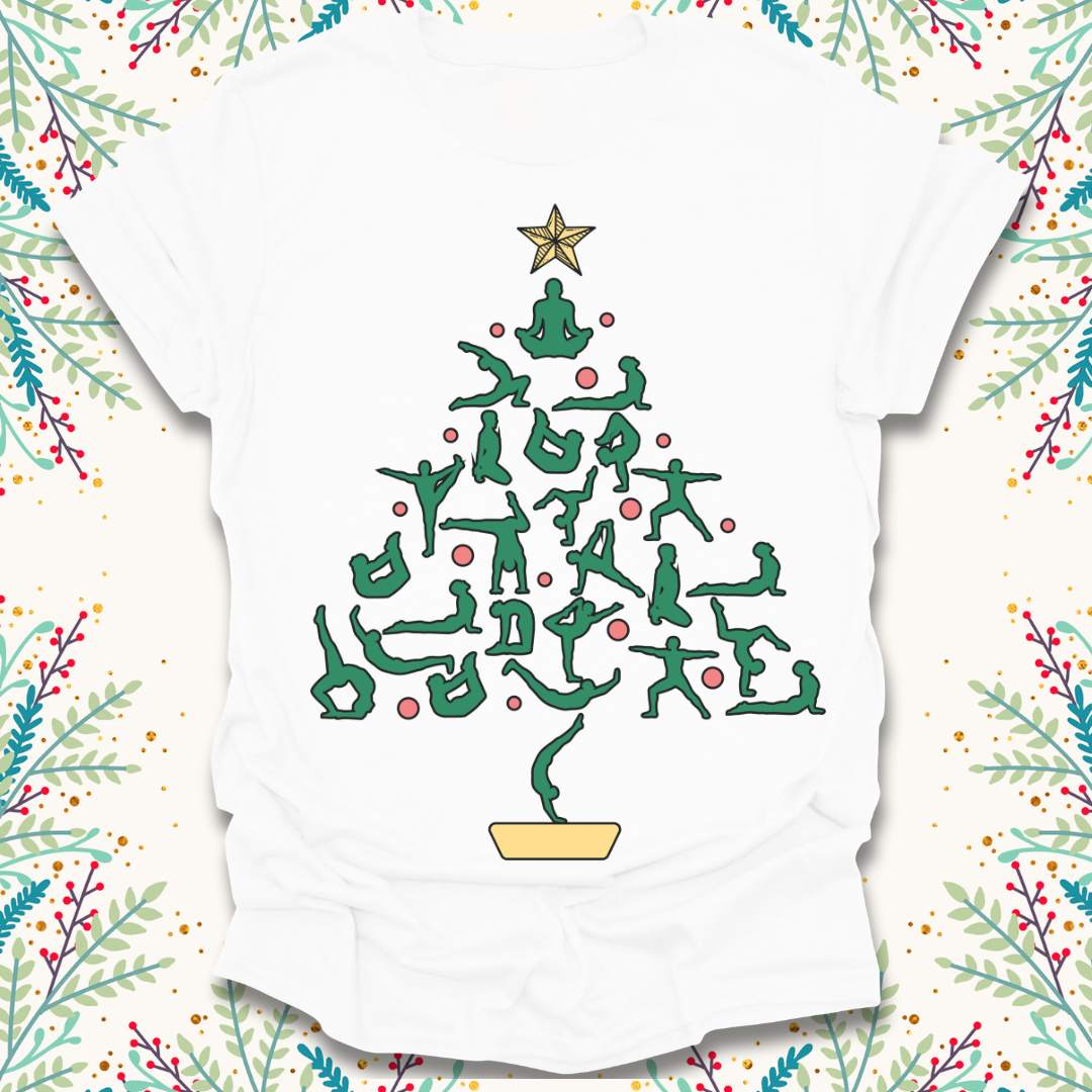 Yoga Christmas Tree T-Shirt