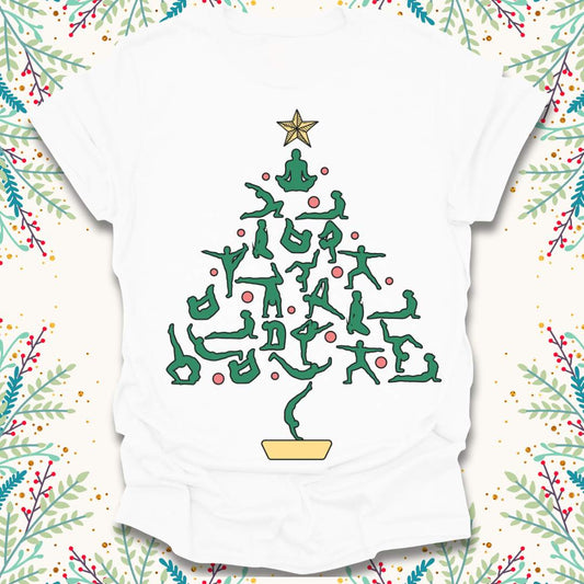 Yoga Christmas Tree T-Shirt