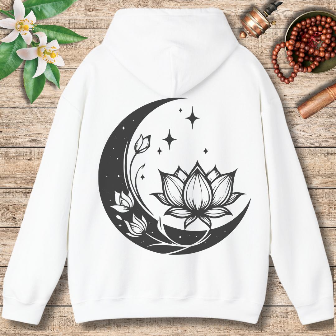 Lotus Moon  (Back Only) Hoodie