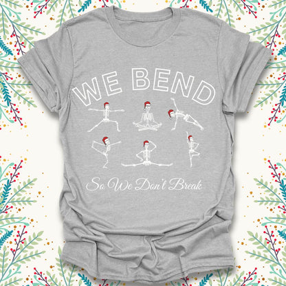 Christmas Skeletal Yoga T-Shirt