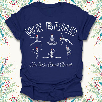 Christmas Skeletal Yoga T-Shirt