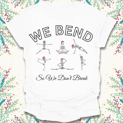 Christmas Skeletal Yoga T-Shirt