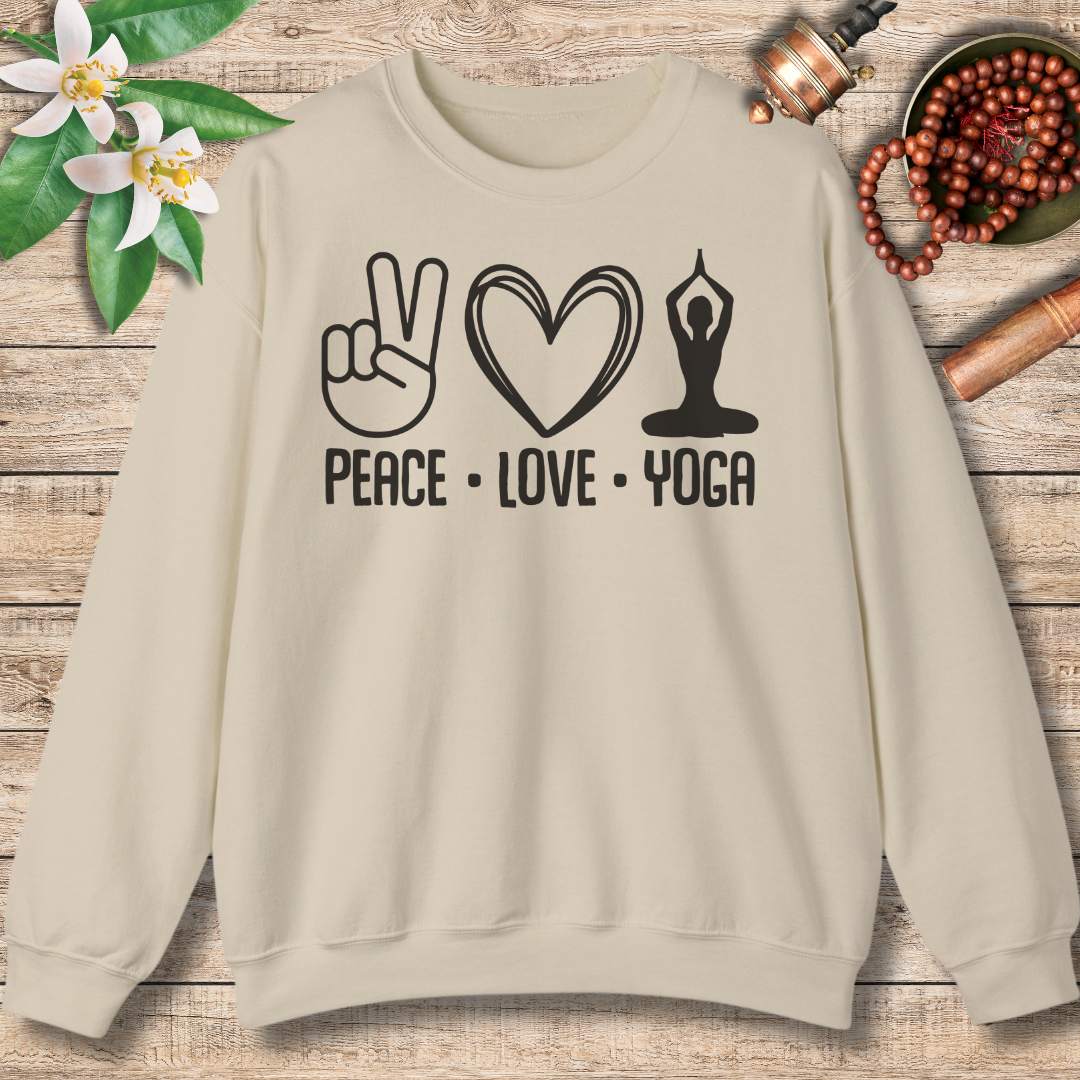 Spread Peace and Love with Yoga Sweatshirt