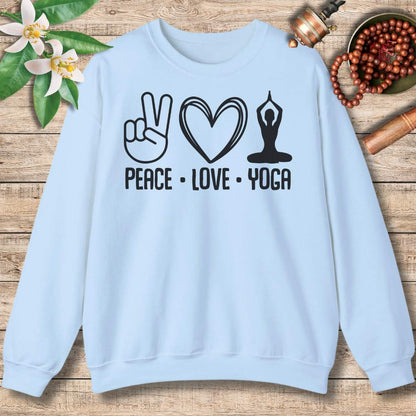 Spread Peace and Love with Yoga Sweatshirt