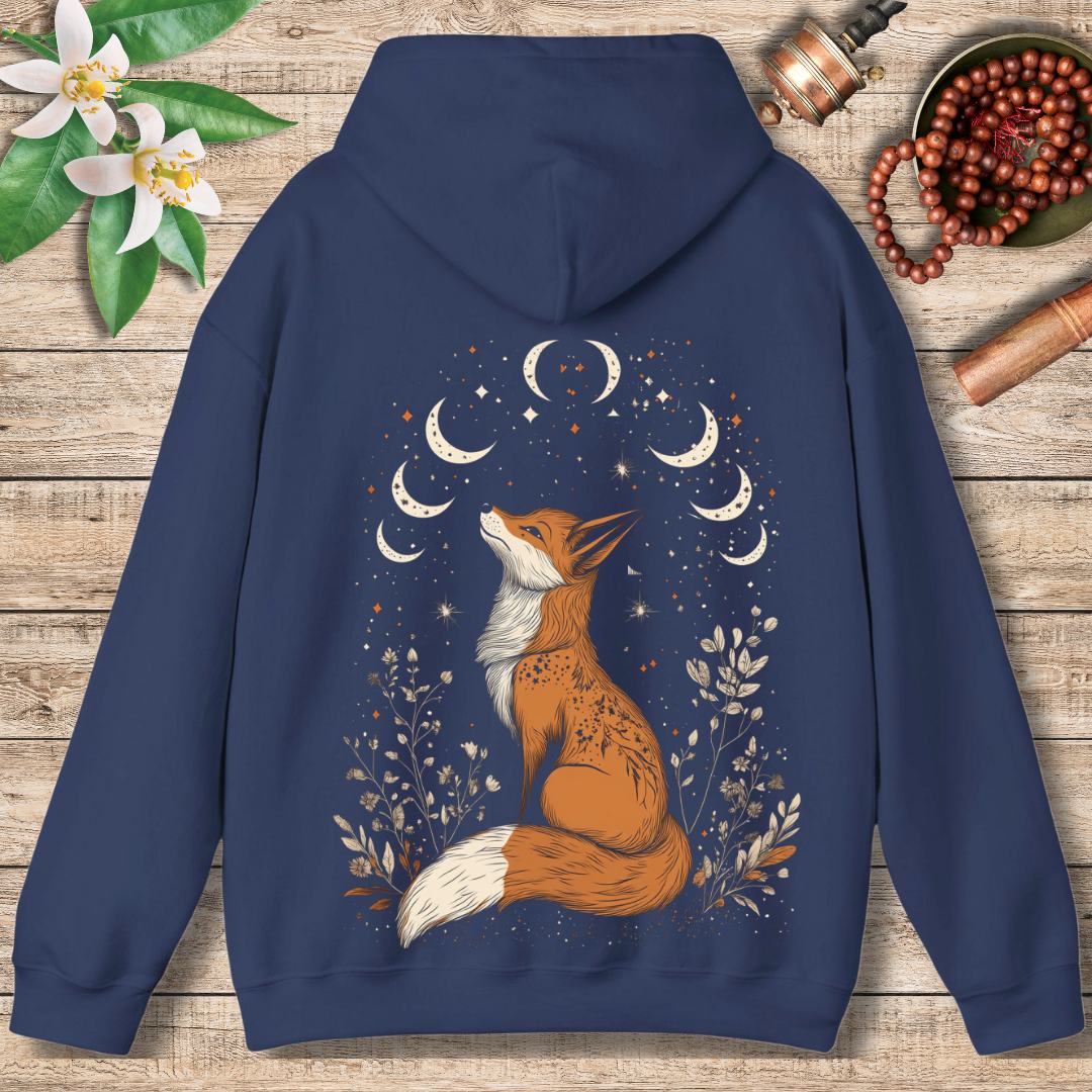 Lunar Fox (Back Only) Hoodie