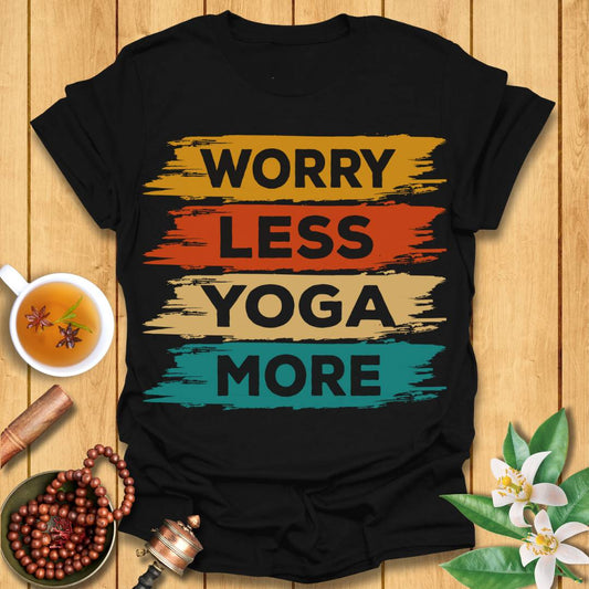Retro Worry Less Yoga More T-Shirt