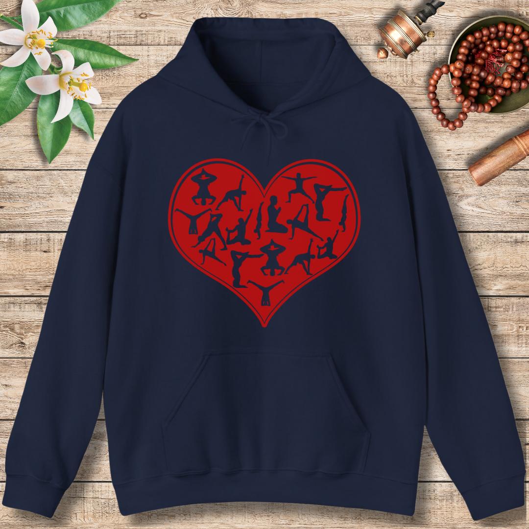 Heart of Yoga (Front Only) Hoodie