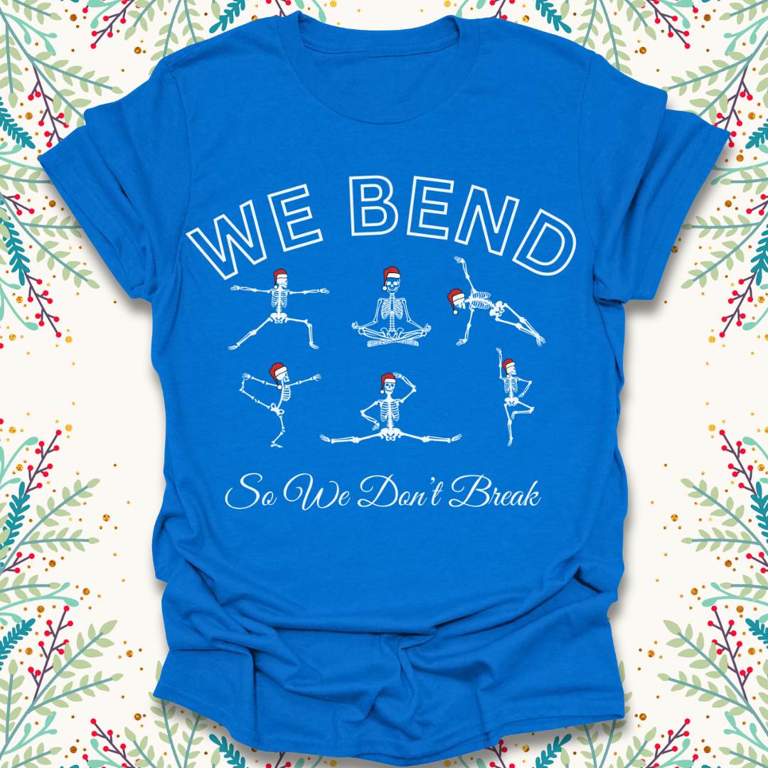 Christmas Skeletal Yoga T-Shirt