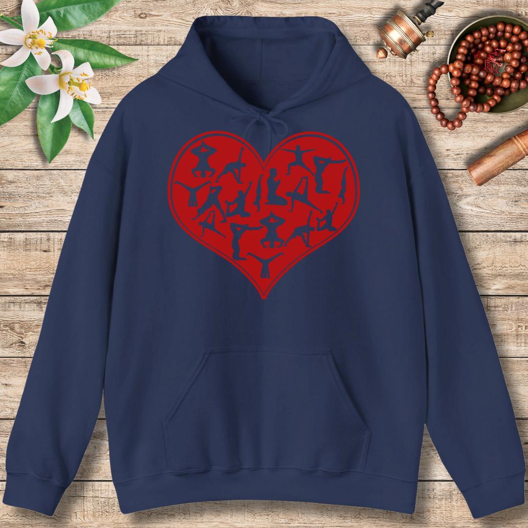 Heart of Yoga (Front Only) Hoodie