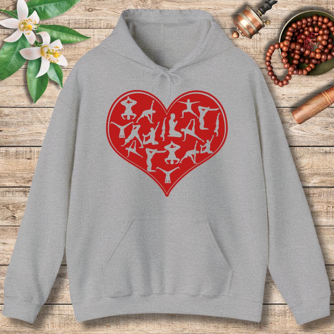 Heart of Yoga (Front Only) Hoodie