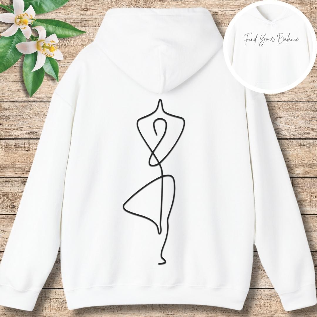 Find Your Balance  (Front and Back) Hoodie