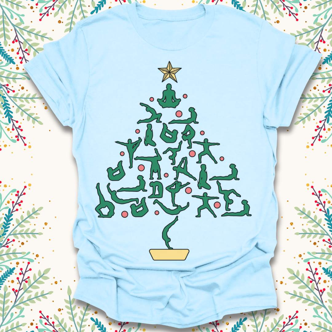 Yoga Christmas Tree T-Shirt